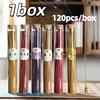 120pc/Box Natural Incense Stick Aromatherapy Sticks Interior Deodorization Lasting Lingering Fragrance Household Bedroom Incense