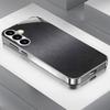 Grijs zwart verticaal getextureerd glazen telefoonhoesje geschikt voor Samsung Galaxy S26 S25 S24 S22 S21 S20 FE/Ultra/Plus valbestendig