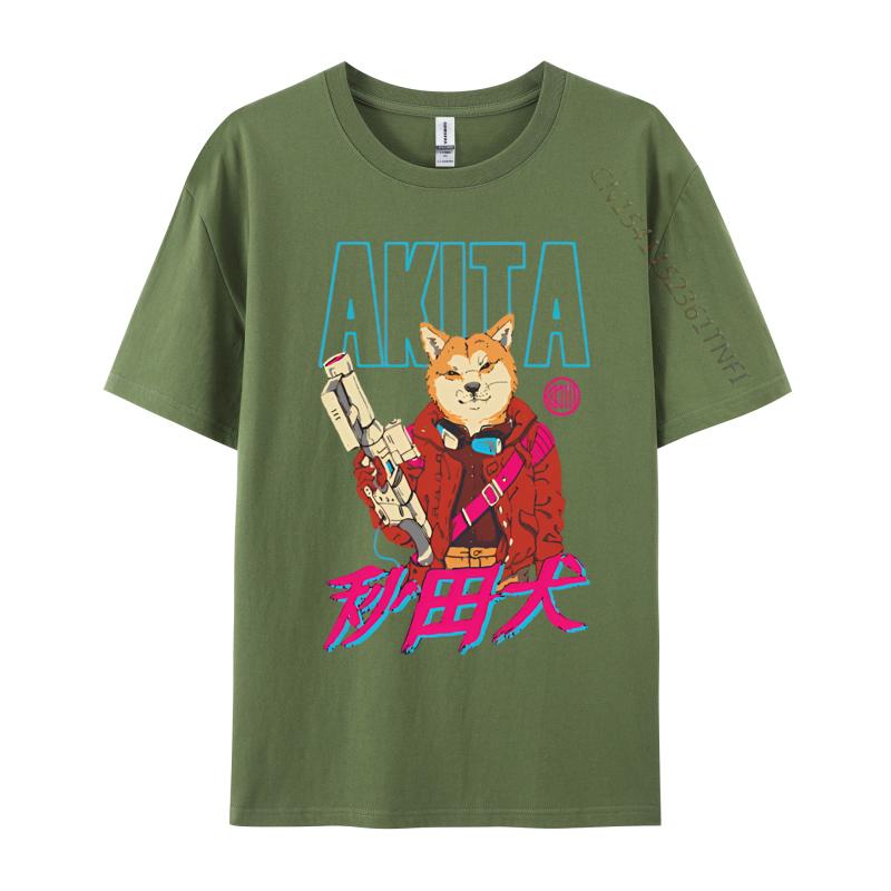 Adult Latest Printing Tops  Tees Cotton Top Tshirts Akita Neo Tokyo Tshirt Vintage Tshirt Brand T Shirt