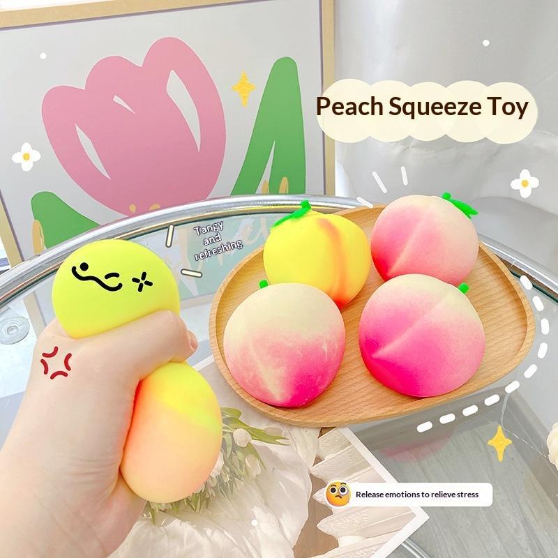 Creative Peach Shaped Soft Slow Rebound Squeeze Toys Perfect For Stress Relief Relaxation For All Ages Home Work