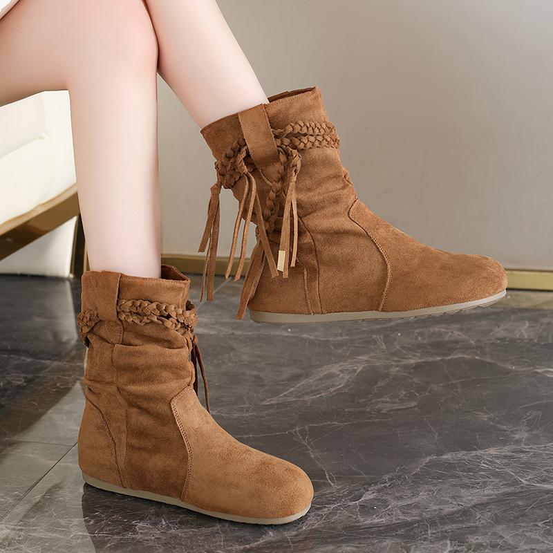 2025 New Stylish Meila Ankle Boots, Retro and Versatile, Slouchy Boots.
