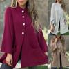 2025 Herbst/Winter Damen Wollmantel - Einreihiges Strickjacken-Oberteil