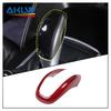 For Alfa Romeo Giulia/Stelvio Real Carbon Fiber Centre Console Gear Shift Head Trim Cover-Black/Red Lightweight Luxury Interior
