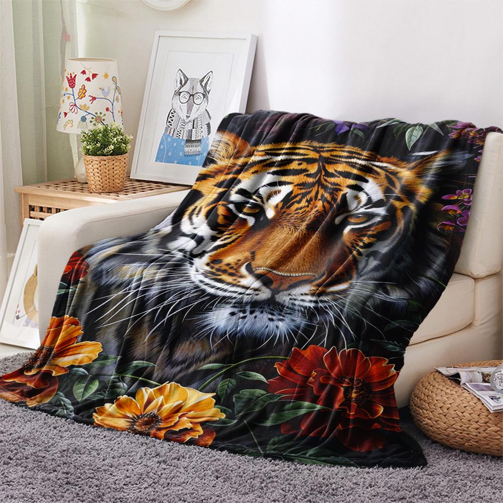 1 Peça Manta de Flanela com Estampa de Desenho Animado, Alta Qualidade Confortável para Todas as Estações, Decoração de Casa, Calor e Conforto, Perfeita para Presente de Natal Aniversário
