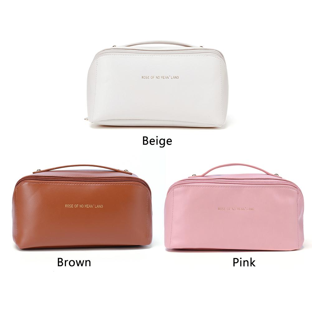💰Kjøp Large Capacity Cosmetic Bags Fashion Women Makeup Box Girls