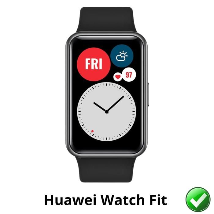 Screen Protector for Huawei Watch Fit [9 Pack] Ultra Thin Resistant Protective Plastic Film Phonillico