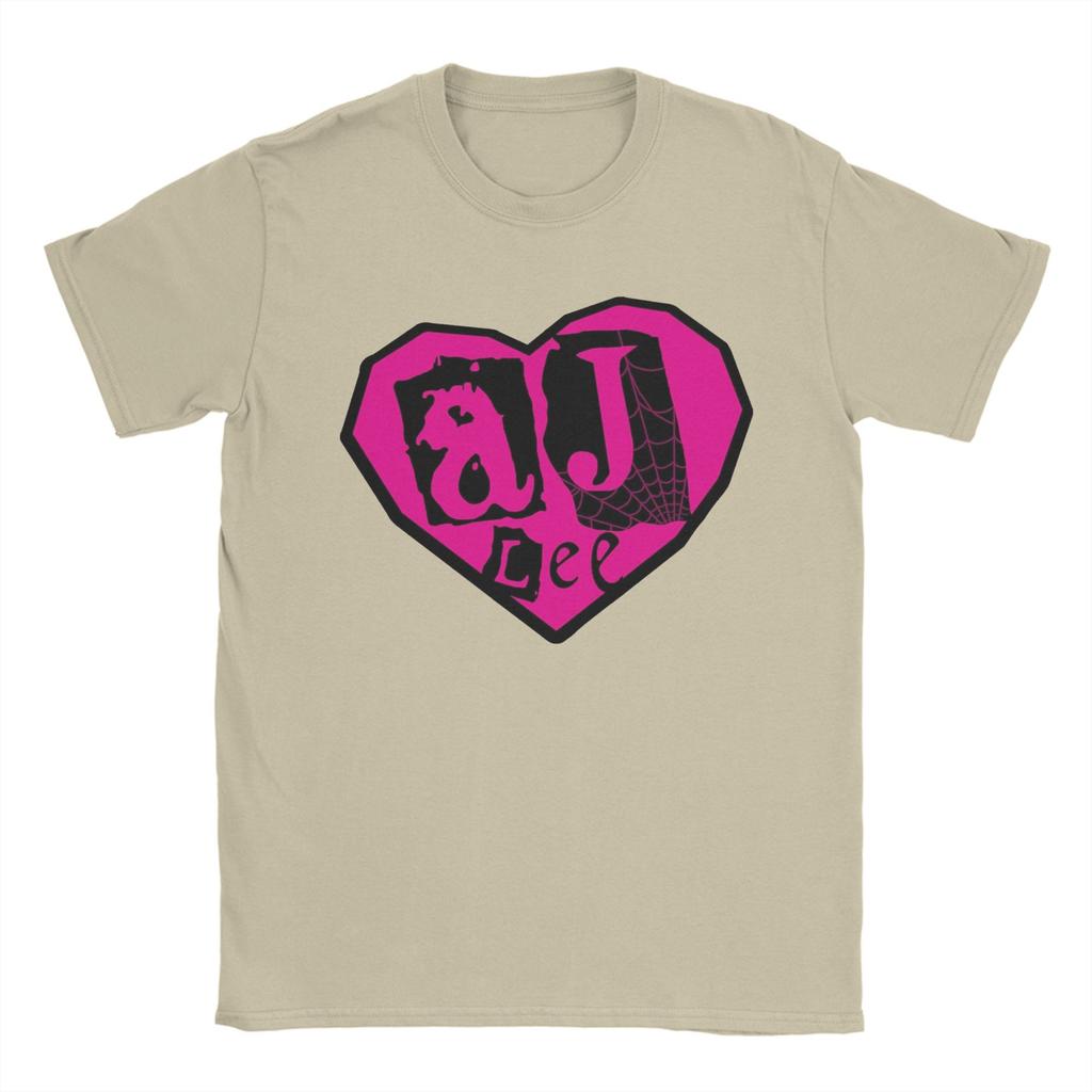 Pánská AJ Lee Wrestling Trička 100% Bavlna Oblečení Vintage Krátký Rukáv Kulatý Výstřih Tričko Unikátní Tričko