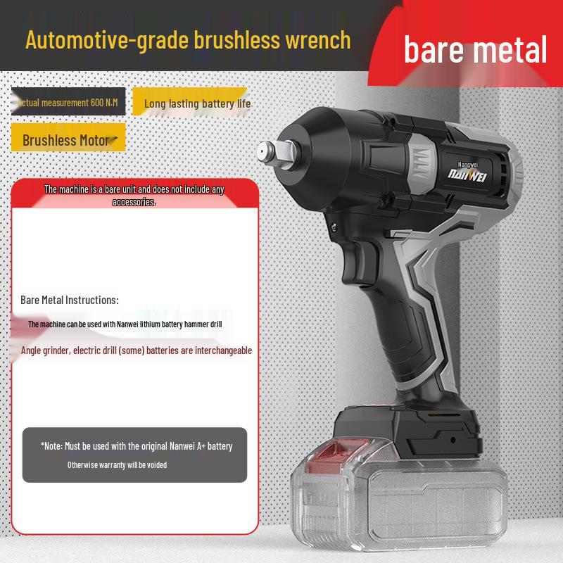 

Nanwei 1500N Brushless Electric Impact Wrench with Lithium Battery for High Torque Photovoltaic and Railway Installations
