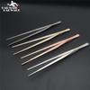 Stainless Steel Kitchen & Bar Tweezer Food Tongs Kitchen Cooking Medical Tweezer Copper/Gold/Black Plated Bar Tool