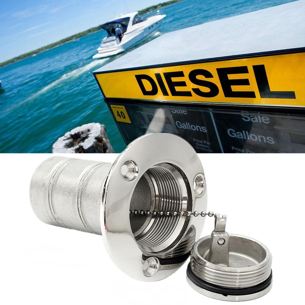 Buy 5 Type 316 Stainless Steel 11/2'' Boat Fuel Deck Filler Keyless