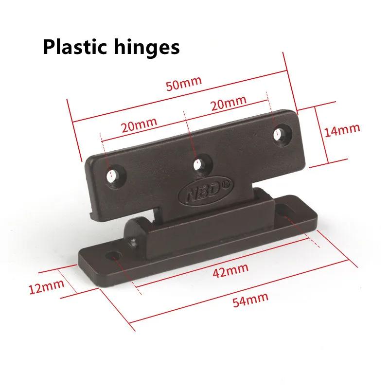 

Furniture Plastic spring Hinge hidden Flat loaded hinge for wardrobe Cupboard cabinet door joint connector furniture Hardware