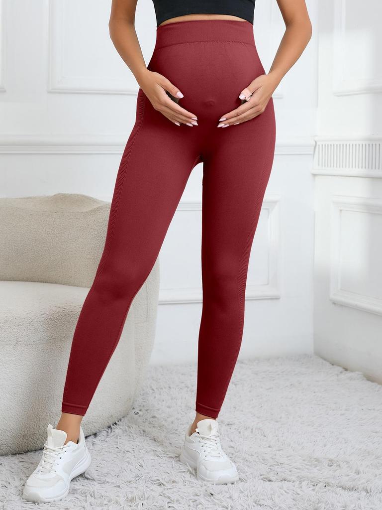 2025 New Style Maternity Leggings: High Elasticity, Quick-Dry, Small Leg Fit, Early Pregnancy Belly Support, No Binding, Long Pants