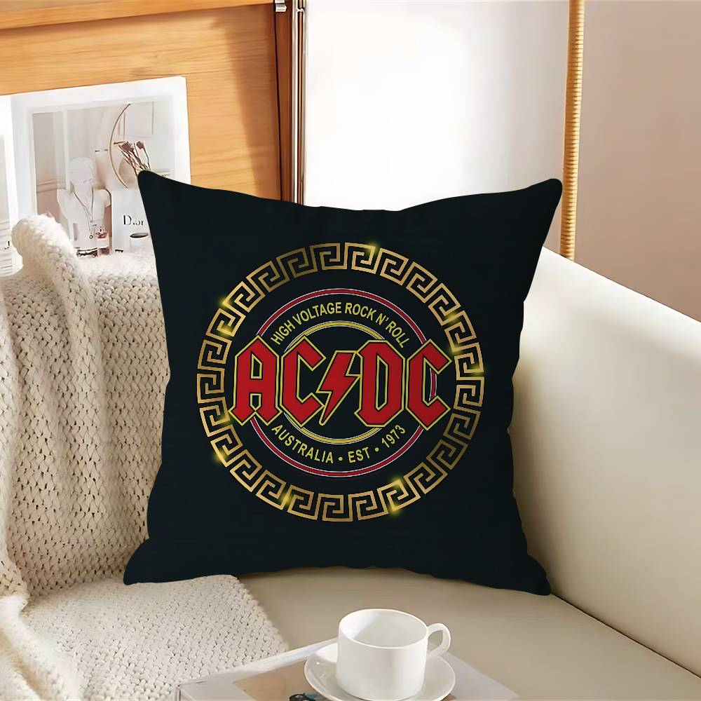 Rock Singer A-AC D-DC Band 45*45cm Cushion Cover Pillow Cover Decor Pillowcase Home Pillowcase For Couch Pillow