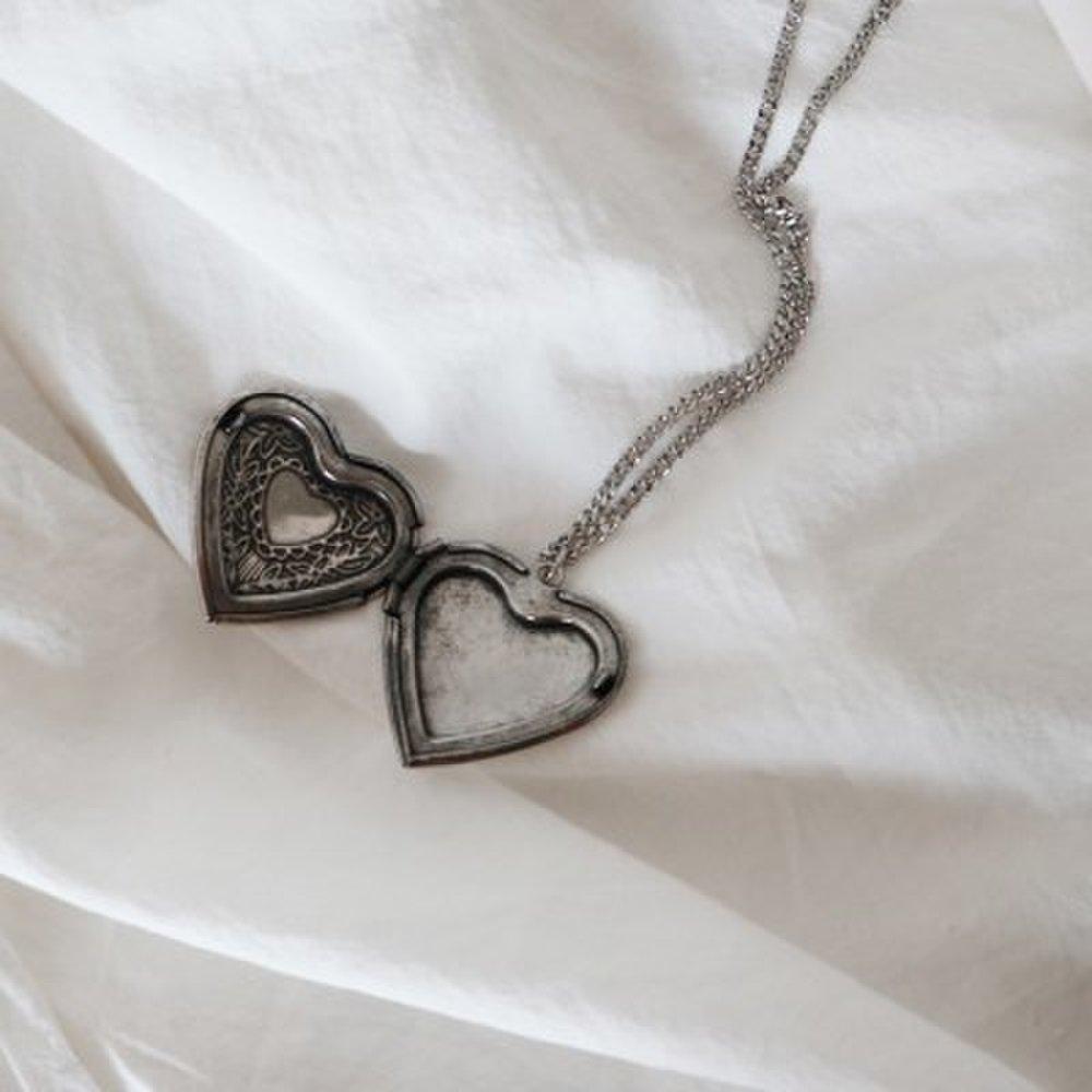 Surgical Steel Photo Locket Opening Heart Necklace