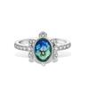 Cocktail Finger Ring Zircon Pave Purple Bridal Sets Setting Rings For Women Wedding Engagement Jewelry 