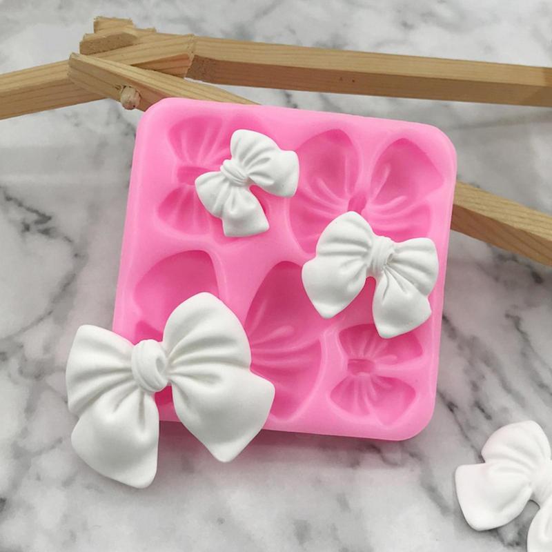 2025 New Bow Knot Resin Art Molds Silicone Fondant Mould Cake Decoration Tools Pastry Kitchen Baking Accessories Set