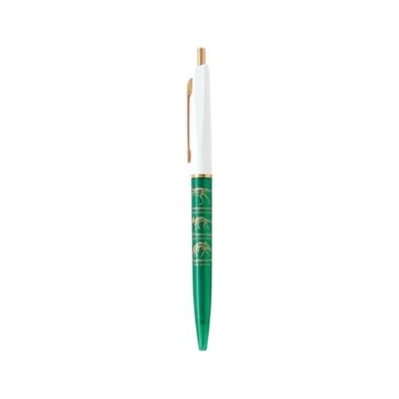 Green Flash STUDYHOLIC Ballpoint Pen Paleontology ST-205 Dinosaur Design Ultra-Low Viscosity Oil-Based Ink Black Ink Made in Japan