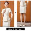 Women's Summer Elegant Suit Set - Stylish Co-ord Skirt for Beauty Salon & Jewelry Store Staff