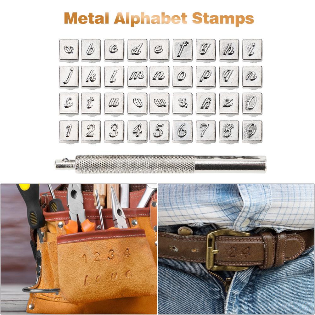 36pcs Steel Alphabet Number Stamp Punch Set for Leather Craft Tools Kit 3mm 6mm China Mainland
