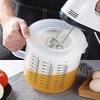 Plastic Ounce Measuring Cups and Mixing Pitcher for Baking with Lid Measuring/in Ml with Splash