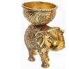 Mässings Elefant Urli Skål Etnisk Design Uruli Kruka För Heminredning Flytande Blommor Ljuslyktor Tempelrum Traditionell Diwali Dekoration Gåva,