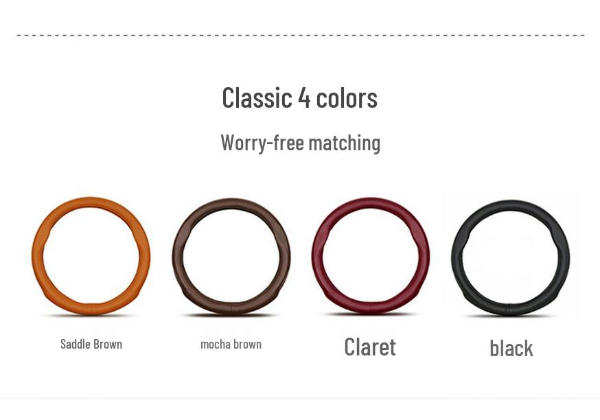 Dongfeng Fengshen E60/E70/E30 Yixuan AX7/H30/S30/A60/A30/A9 Leather Steering Wheel Cover