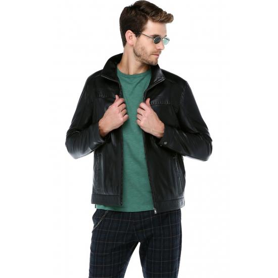 

Мужские пальто Натуральная кожа Мужское пальто Sport Slim Fit XS чёрный