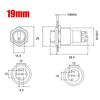 Interruttore Rotativo Selettore Metallico Illuminato DPDT Impermeabile 19mm Ritorno Automatico Fissaggio Autobloccante 2/3 Posizioni con LED