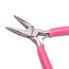 Cute Fuchsia Handle Anti-slip Splicing and Fixing Jewelry Pliers Tools & Equipment Kit for DIY Jewelery Making Needlework