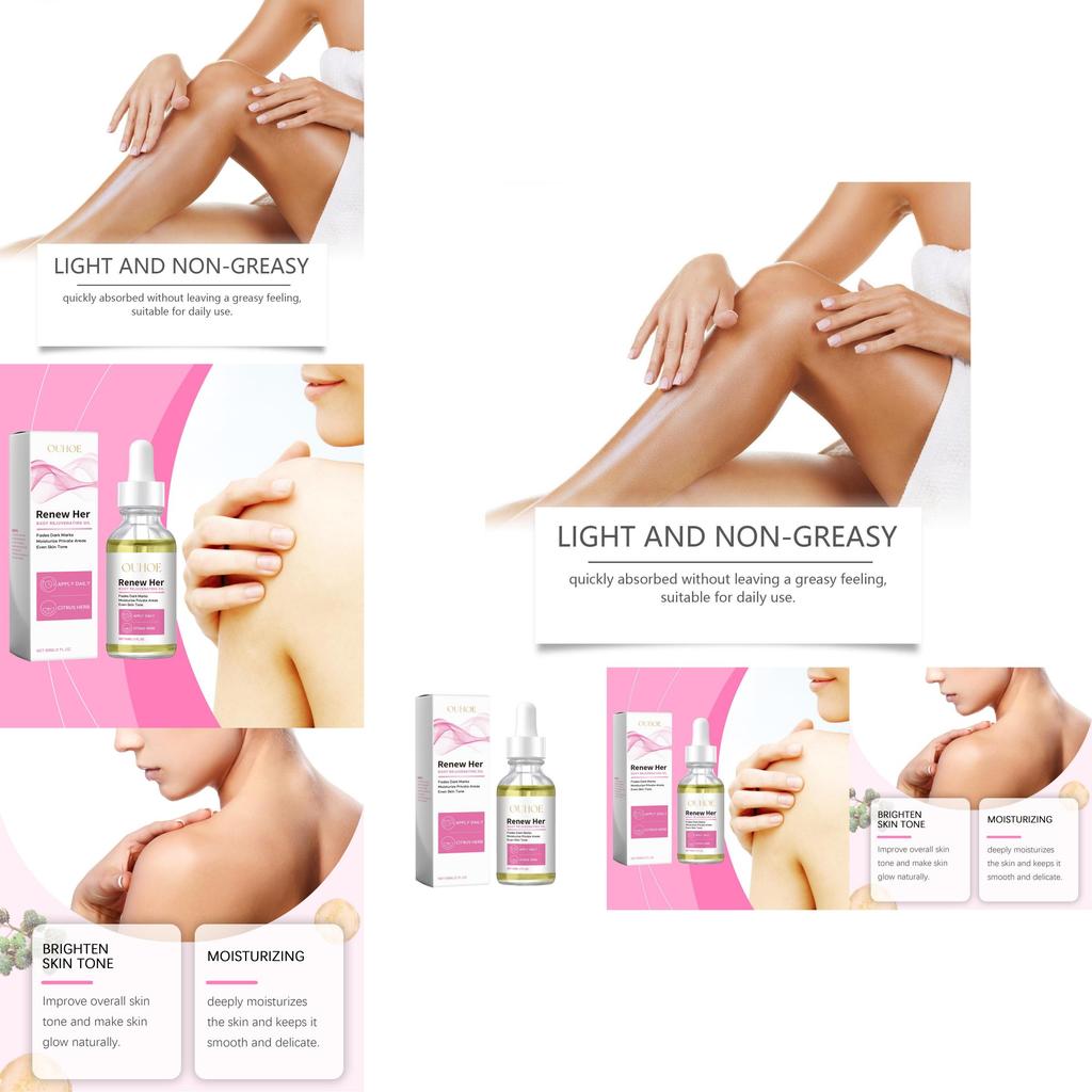 Ouhoe Body Brightening Oil Luxurious Hydrating Moisturizing Skin Care 60ml