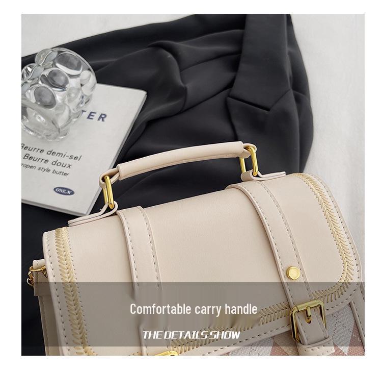 Girlish Heart Argyle Color Block Women's Backpack 2025 - Cute Korean Style Crossbody Small Schoolbag