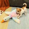 Jucărie de pluș colorată, moale, de rață, 50 cm, pentru pisici, câini, companion relaxant pentru animale de companie, ameliorarea anxietății, prieten pentru câini, eliberare de energie, cadou pentru animale de companie