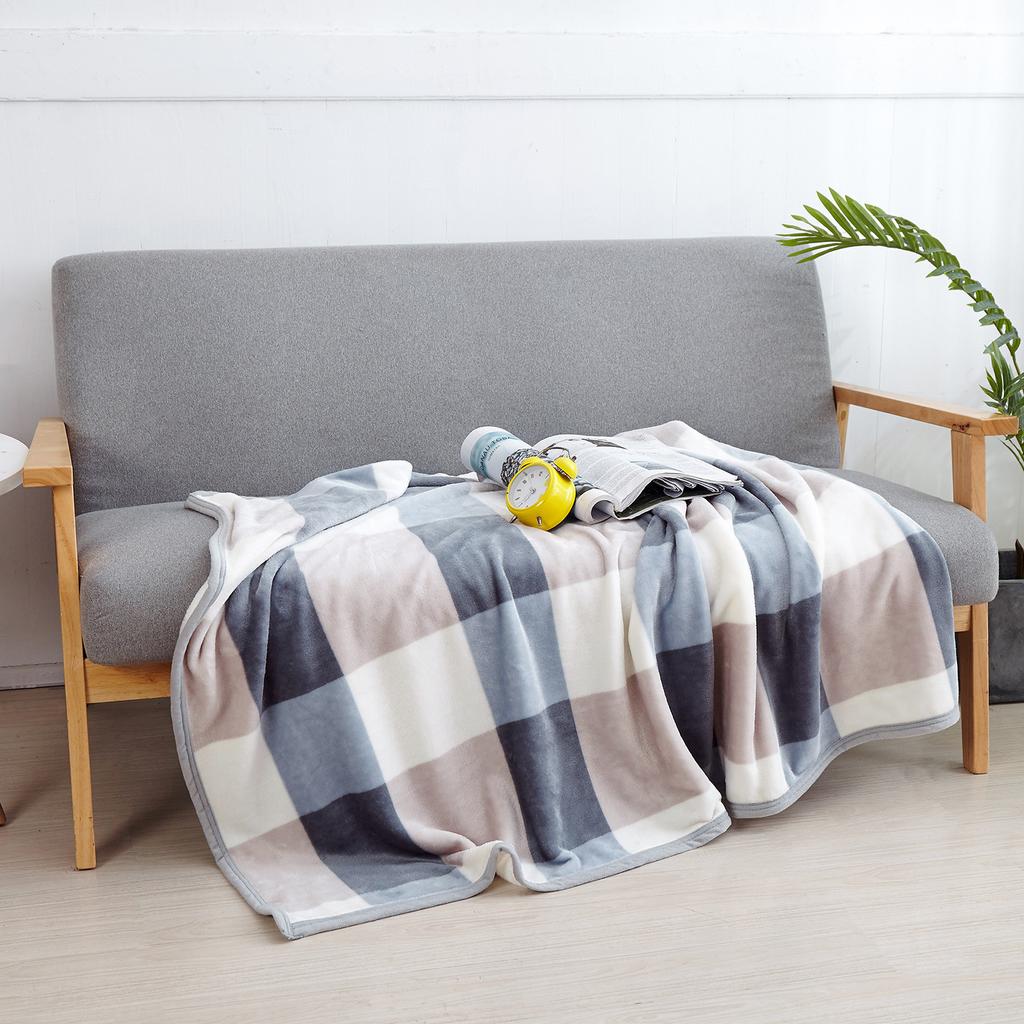 Bedruckte Plüschdecke, lässige Schaldecke, Klimaanlagendecke, Bürodecke, Nachmittagsschlafdecke