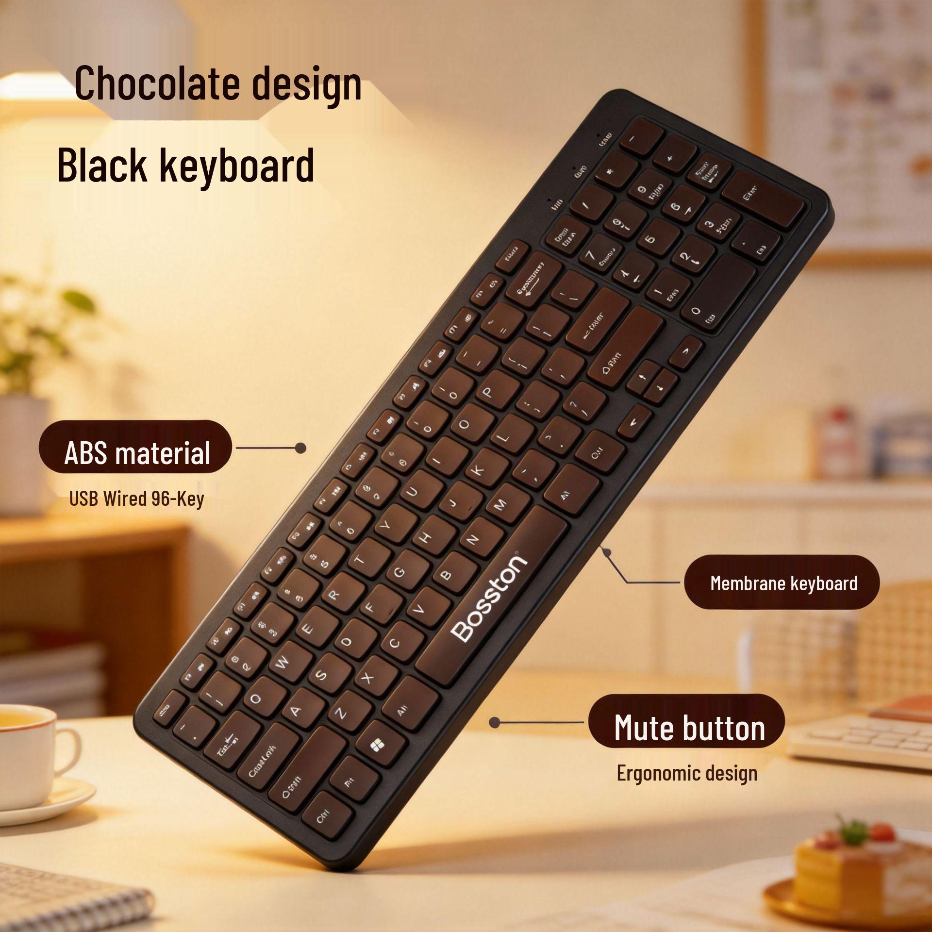 

Silent, Thin & Portable 96-Key Chocolate Keyboard with Matte Texture Keycaps. 2026