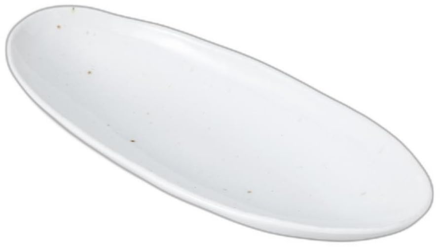 Hakujun Kiln Oval Serving Plate x x Serving Bowl Setomonohonpo Boat-Shaped [32.5 13.8 4.2cm]