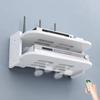 Strong Load-Bearing 2 Layer Wall Shelf Plastic Router Placement Rack  Cable Management