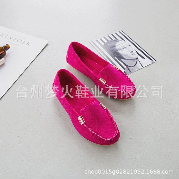 

Женские осенние туфли с мелким вырезом, на плоском каблуке, одинарные туфли, женские туфли-лодочки, ленивые туфли 43 розы красного