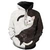Women And Men's Casual Cats Printed Long Sleeve T-Shirt Top Pullover Sweatshirt
