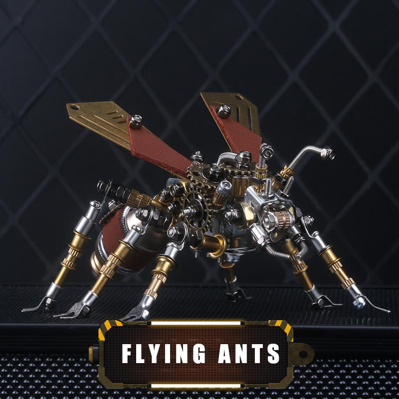 3D Metal Three-Dimensional Mechanical Cattle Spider Model Puzzle DIY Assemble Building Blocks Toys for Adult Children Gift