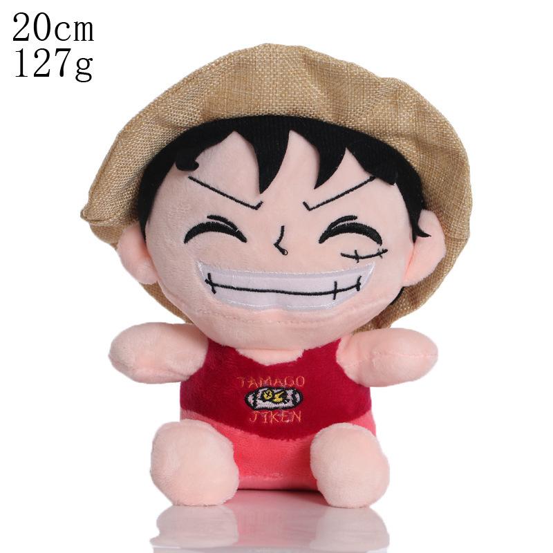 HOT 20cm OnePiece Anime Figure Zoro Luffy Chopper Plush Toys Cute Cartoon Plushie Stuffed Dolls Pendant Kids Xmas Gifts