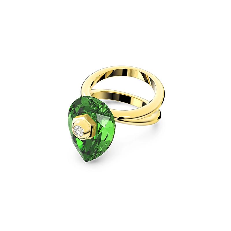 Swarovski Numina Ring Pear-cut Crystal Green Green 50
