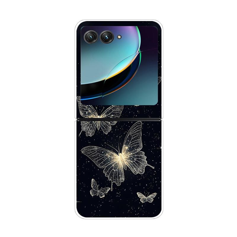 Dla Motorola Razr 40 50 Ultra 5G Przezroczyste Etui Razr40 Razr4 Twardy PC Przezroczysty Tylny Pokrowiec na Telefon Dla Motorola Razr+ Etui