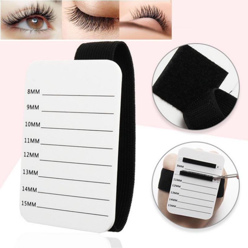 Grafted Eyelash Show Board Eyelash Extension Hand Plate Lash Holder Eyelash Extension Pallet With Adjustable Wrist Strap 1-10pcs