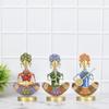 Rajasthani Vintage Musician  (Set of 3) | Handicraft Figurine | Home Decor Showpiece for Living Room | | Interior Decoration (Multicolor)