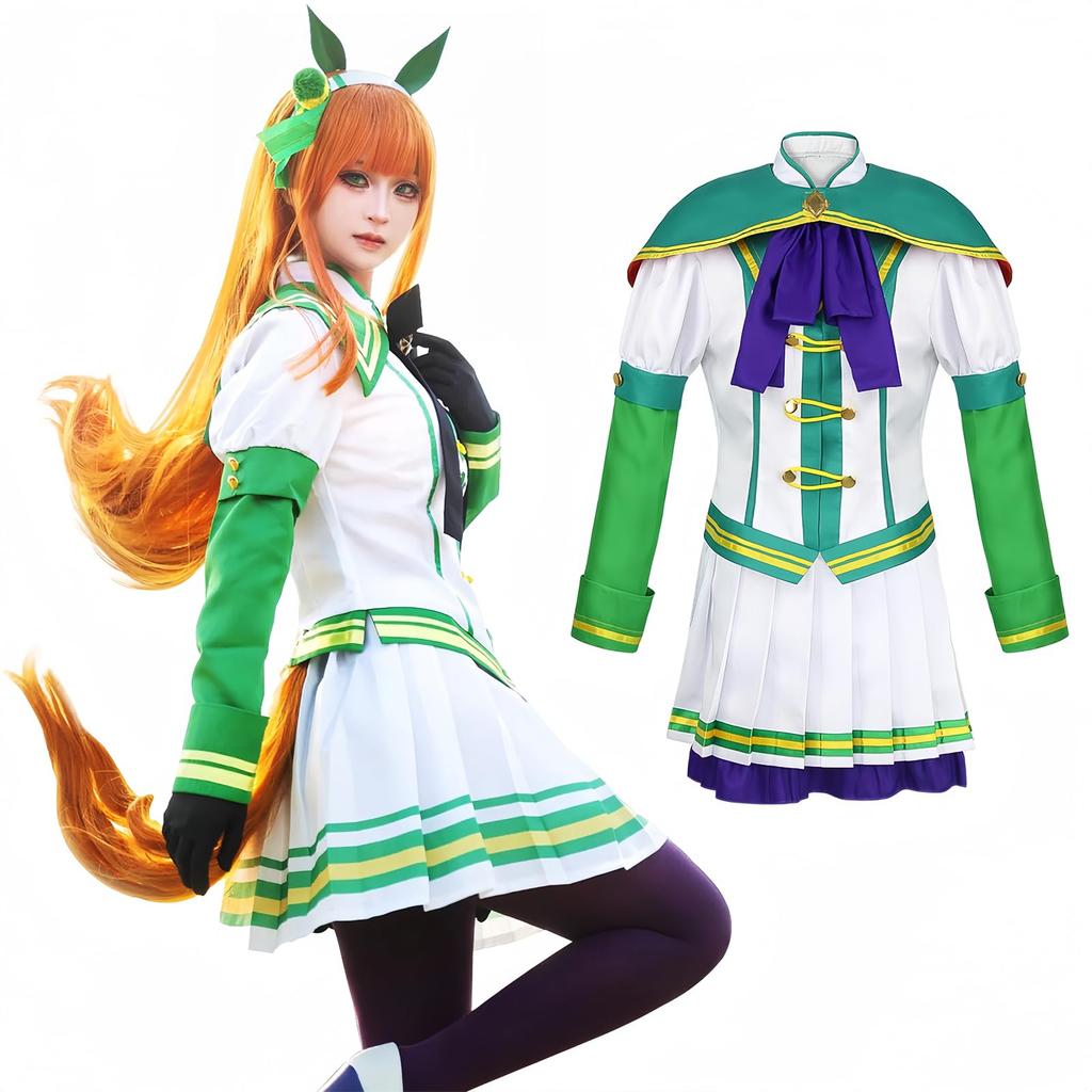 Uma Musume Cosplay Silence Suzuka Cosplay Silent Innocence Cosplay Uma Musume Cosplay Costume Costume for Events Halloween Costume School Festivals
