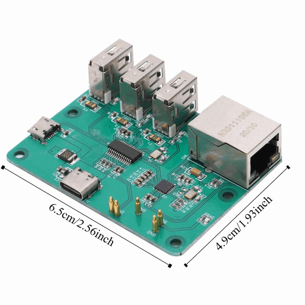 3 USB 2.0 Channel HUB Expansion Board Type-C Power Supply Expansion Module Expansion Accessories