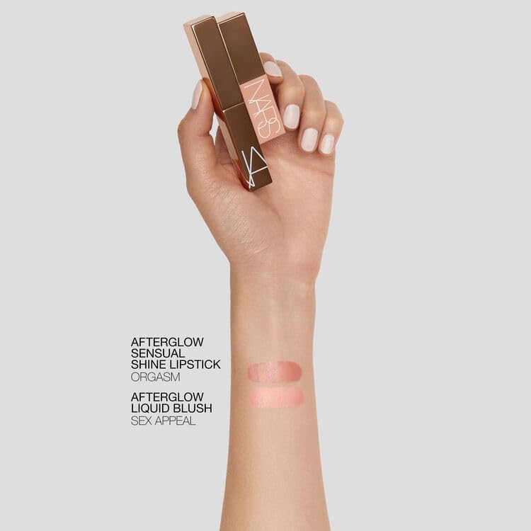 NARS Afterglow Lipstick Mini Liquid Blush Duo 04494 777 SEX APPEAL Peach Pink Golden Soft Peach KARAT COLLECTION 2024 Holiday Limited & / ORGASM, / &