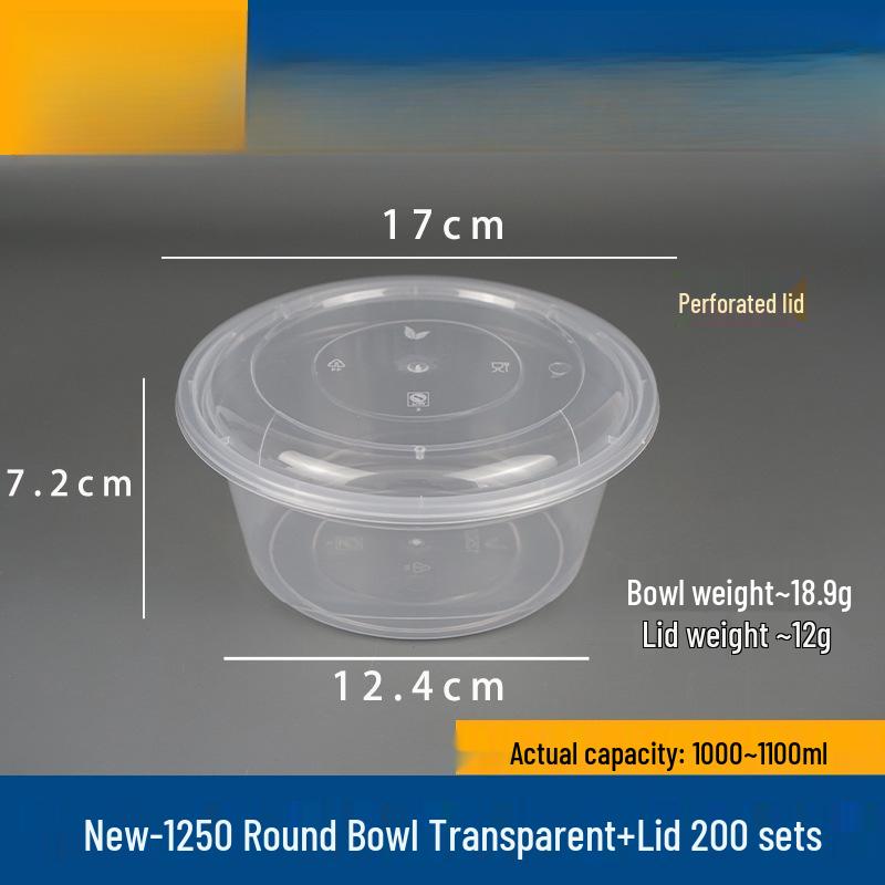 Doppelschichtige Takeaway-Box für Nudeln und Suppe - Nass-/Trocken-Trennung