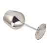 Metal Wine Goblet Stainless Steel Elegant High Hardness Widely Used Metal Wine Glass for Party Wedding Banquet