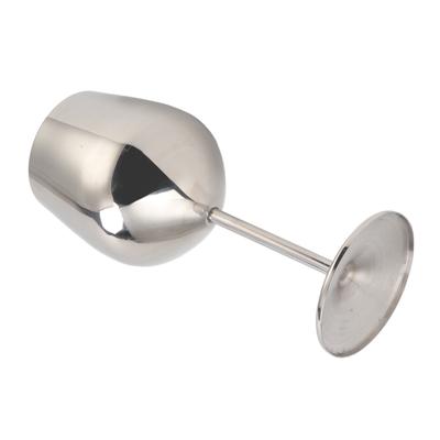 Metal Wine Goblet Stainless Steel Elegant High Hardness Widely Used Metal Wine Glass for Party Wedding Banquet